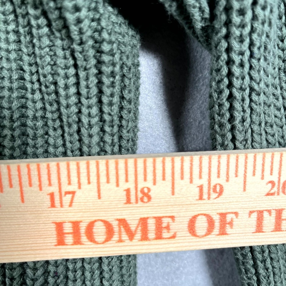 Gap‎ Cardigan Sweater Womens Medium Green Shaker Stitch Pockets Winter Wear - Picture 5 of 6